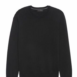 Banana Republic 100% Merino Wool Black Sweater